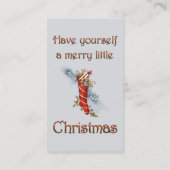 Carte De Visite Joyeux petit bas de Noël (Dos)