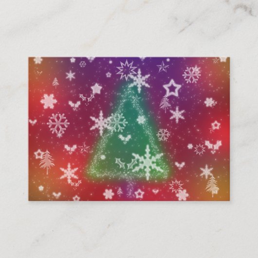 Carte De Visite Joyeux petits Signets de Noël (Devant)