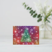 Carte De Visite Joyeux petits Signets de Noël (Debout devant)