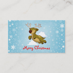 Carte De Visite Joyeux rennes de Noël