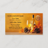 Carte De Visite Joyeux Thanksgiving Automne (Dos)