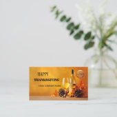 Carte De Visite Joyeux Thanksgiving Automne (Debout devant)