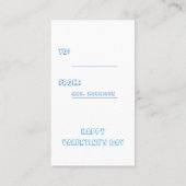 Carte De Visite Joyeux Valentines pour les élèves de mignonne de l (Dos)