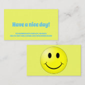 Carte De Visite Joyeux visage (Devant / Derrière)