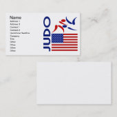 Carte De Visite Judo Etats-Unis (Devant / Derrière)