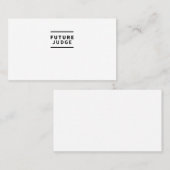 Carte De Visite Juge futur (Devant / Derrière)