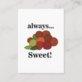 Carte De Visite Jujube Fruit  (Devant)