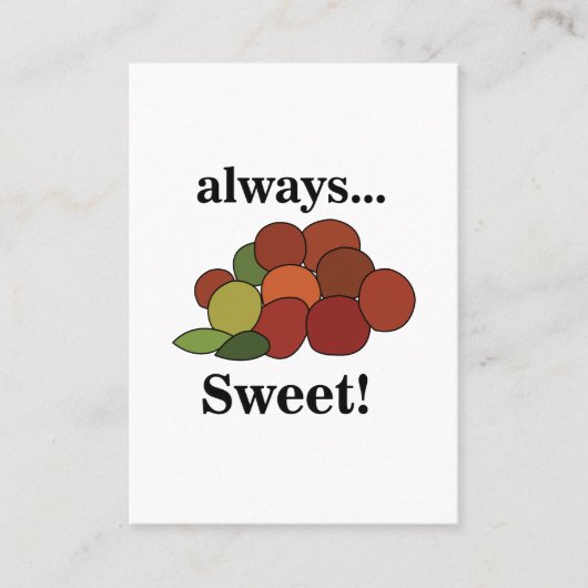 Carte De Visite Jujube Fruit  (Devant)