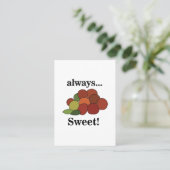 Carte De Visite Jujube Fruit  (Debout devant)