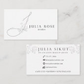 Carte De Visite Julia Bridals rose (Devant / Derrière)