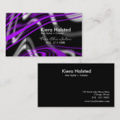 Carte de visite Jungle-1 (pourpre/noir) (Devant / Derrière)