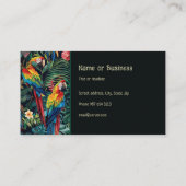 Carte De Visite Jungle de perroquets (Dos)