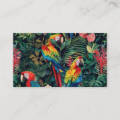 Carte De Visite Jungle de perroquets (Devant)