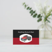 Carte De Visite Junk Hauling & Dumpster Rental Servics (Debout devant)