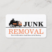 Carte De Visite Junk Removal & Hauling (Devant)