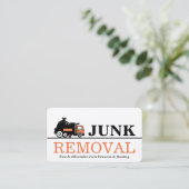 Carte De Visite Junk Removal & Hauling (Debout devant)