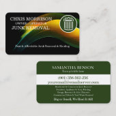 Carte De Visite Junk Removal & Hauling (Devant / Derrière)