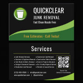 Carte De Visite Junk Removal QR Code Professional