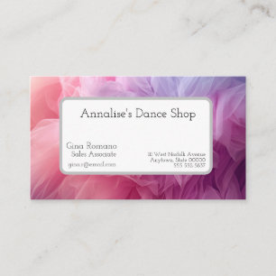 Carte De Visite Jupes de tutu de ballet en rose et lavande