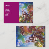 Carte De Visite JUPITER ET LION, violet blanc brun (Devant / Derrière)