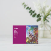 Carte De Visite JUPITER ET LION, violet blanc brun (Debout devant)