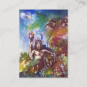 Carte De Visite JUPITER ET LION, violet blanc brun (Dos)