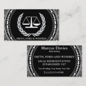 CARTE DE VISITE JURIDIQUE (Devant / Derrière)