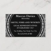 CARTE DE VISITE JURIDIQUE (Dos)