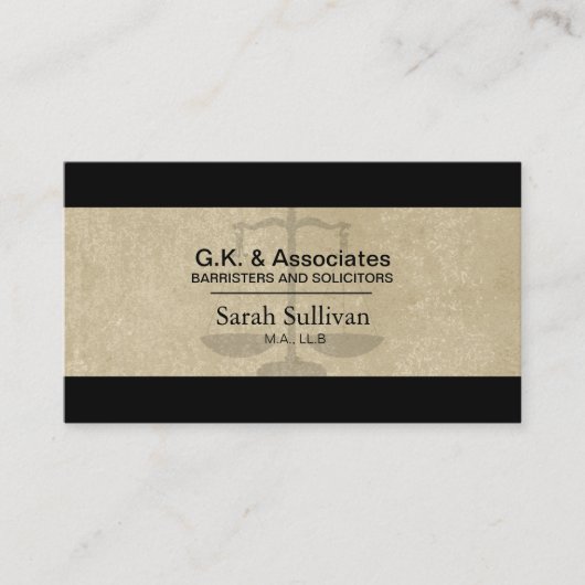 Carte de visite juridique - Avocat de Texture simp (Devant)