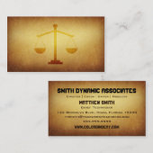 Carte de visite juridique empaqueté d'industrie (Devant / Derrière)