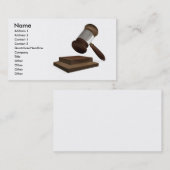 Carte de visite juridique ou de vente aux enchères (Devant / Derrière)