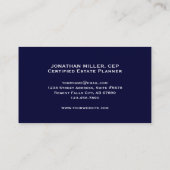 Carte de visite juridique professionnel (Dos)