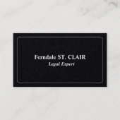 Carte de visite juridique simple et simple (Devant)