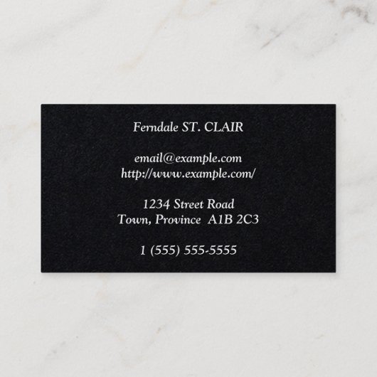 Carte de visite juridique simple et simple (Dos)