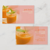 Carte De Visite Jus de carottes parfaitement frais (Devant / Derrière)