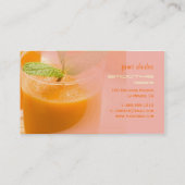 Carte De Visite Jus de carottes parfaitement frais (Dos)