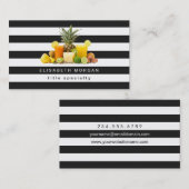 Carte De Visite Jus de fruits Kiwi à l'ananas - Grandes Blances No (Devant / Derrière)