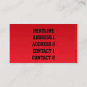 Carte De Visite Jus d'orange (Dos)