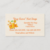 Carte De Visite Jus d'orange ou panier alimentaire personnalisé (Devant)