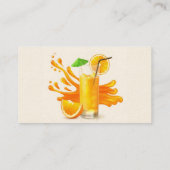 Carte De Visite Jus d'orange ou panier alimentaire personnalisé (Dos)