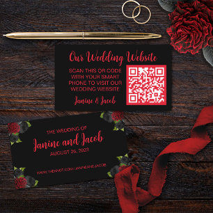 Carte De Visite Jusqu'à la mort Faisons-nous partie Rose gothique