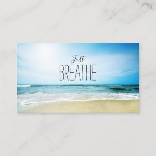 Carte De Visite Just Breathe Yoga et Bien-être