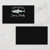 Carte De Visite Just Girl Who Loves Sharks (Devant / Derrière)
