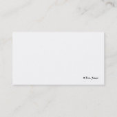 Carte De Visite Juste au-dessus de l'horizon (Dos)