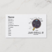 Carte De Visite Juste Eyeball It (Eye Anatomy Approximation Dit) (Devant)