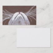 CARTE DE VISITE JUSTE LES FAVORIS 2 DE CHATS (Devant / Derrière)