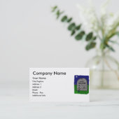 Carte De Visite Juste pierre tombale de repos (Debout devant)