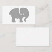 Carte De Visite Juste un éléphant gris (Devant / Derrière)