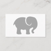 Carte De Visite Juste un éléphant gris (Devant)