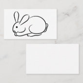 Carte De Visite Juste un lapin (Devant / Derrière)